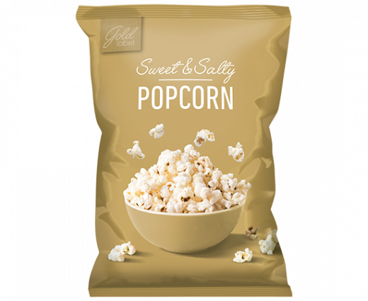 Popcorn sweet salt goud 90 gram